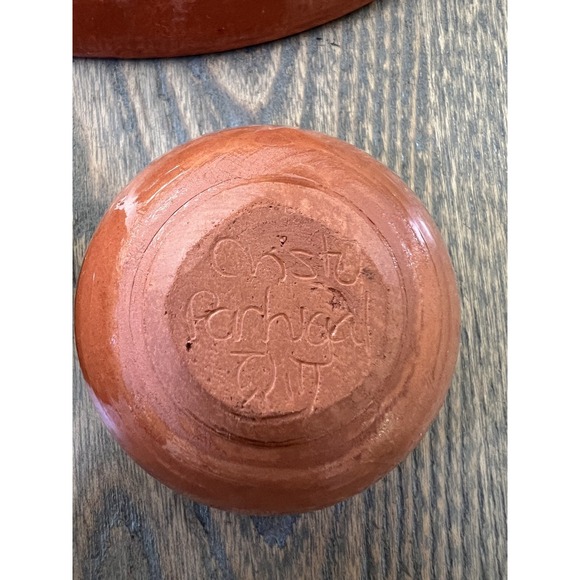 Vtg Hand-painted Signed Floral Art Pottery Plate Olaria S Perdro Corval Portugal - Picture 8 of 10